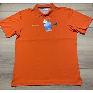 University Florida Gators Shirt Columbia PFG Skiff‎ Cast Polo Omni Shade Vented
